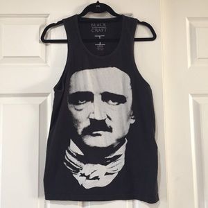 Tops - Edgar Allen Poe Black Tank Tops - Edgar Allen Poe Black Tank